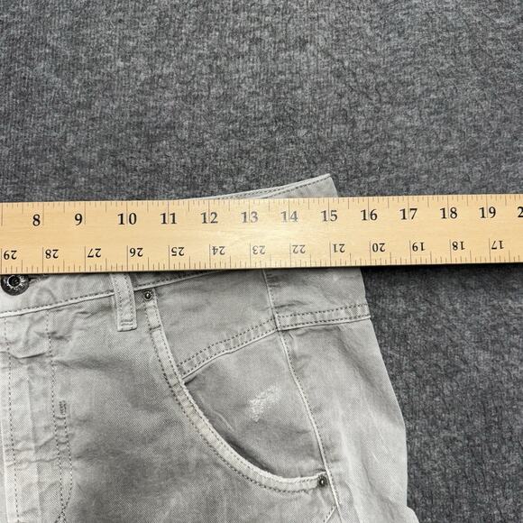 Diesel Fayza Relaxed Boyfriend Low Waist Jeans Womens 30* (tag 26) Gray Thrashed - Picture 8 of 14